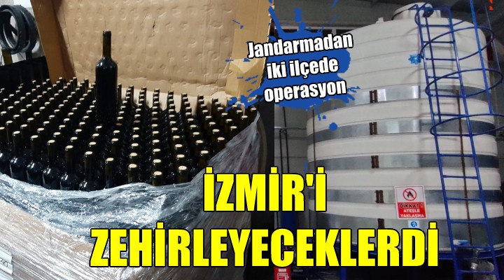 İzmir'de kaçak içki operasyonları...