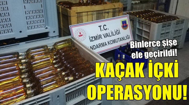 İzmir'de kaçak içki operasyonu!