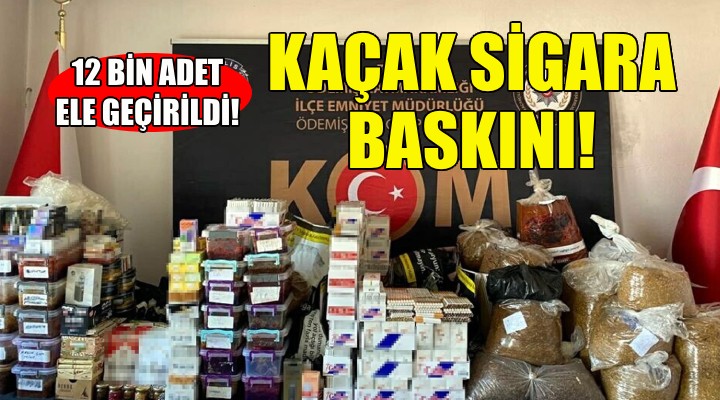 İzmir'de kaçak sigara operasyonu!