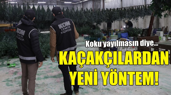 İzmir'de kaçakçılardan yeni yöntem!