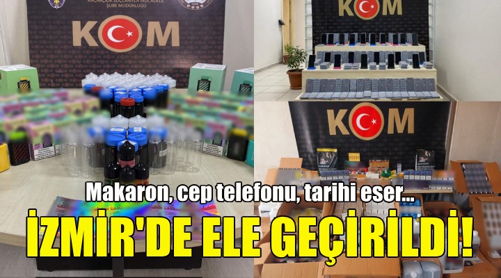 İzmir'de kaçakçılık operasyonları!