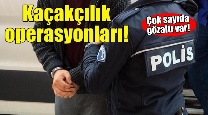 İzmir'de kaçakçılık operasyonları!