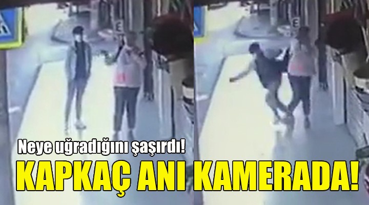 İzmir'de kapkaç anı kamerada!