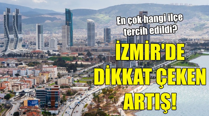 İzmir'de konut satışlarında dikkat çeken artış!