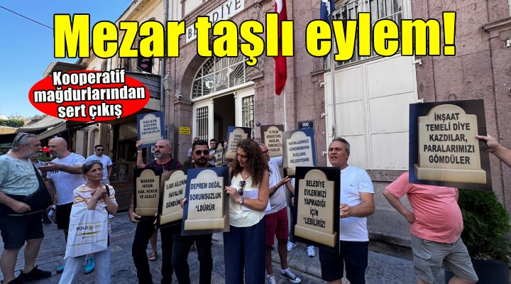 İzmir'de kooperatif mağdurları eylem yaptı!