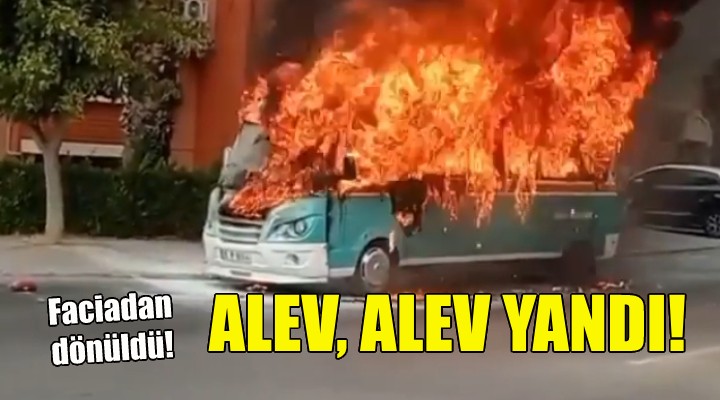 İzmir'de korku dolu anlar... Alev, alev yandı!