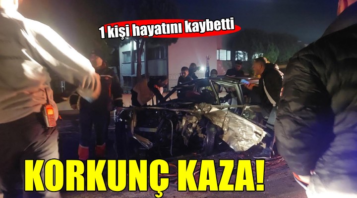 İzmir'de korkunç kaza: 1 ölü