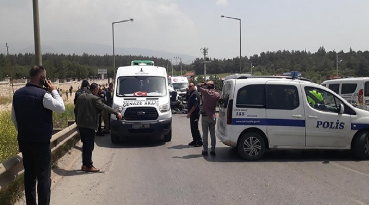 İzmir'de korkunç kaza: 1 ölü, 8 yaralı