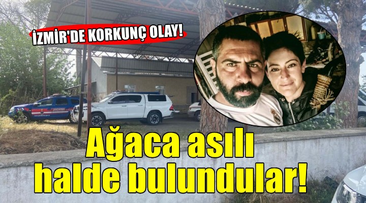 İzmir'de korkunç olay... Sevgilisi ise ağaçta asılı bulundu!