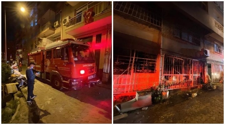 İzmir'de korkutan yangın:1 yaralı!