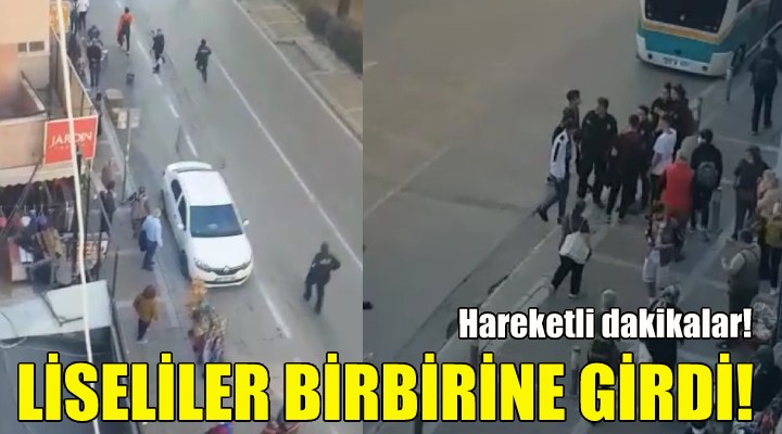 İzmir'de liseliler birbirine girdi!