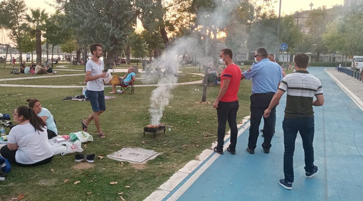 İzmir'de mangalcılara zabıta şoku