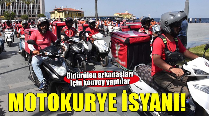 İzmir'de motokurye isyanı...