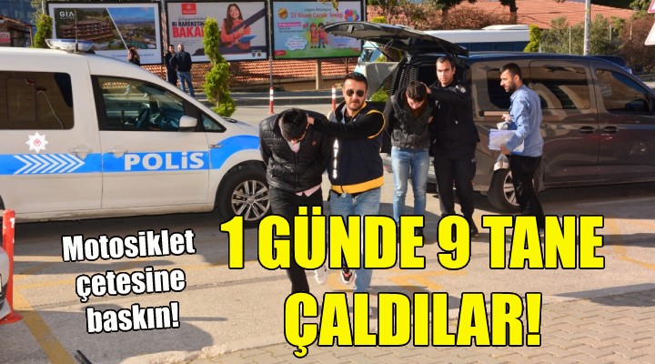 İzmir'de motosiklet çetesine baskın!