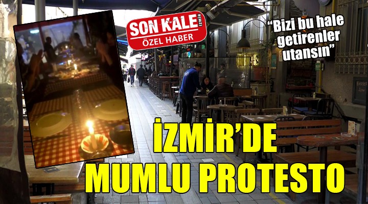 İzmir'de mumlu protesto!