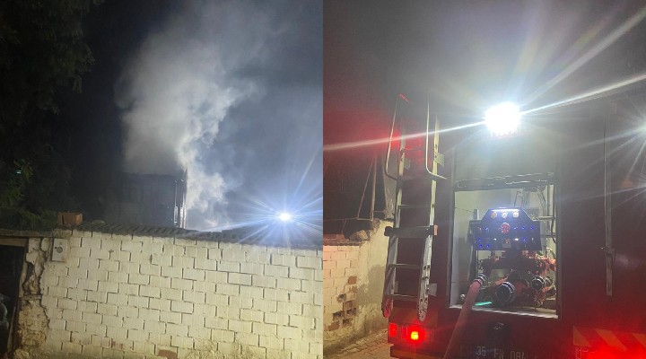 İzmir'de müstakil ev yangında kullanılamaz hale geldi