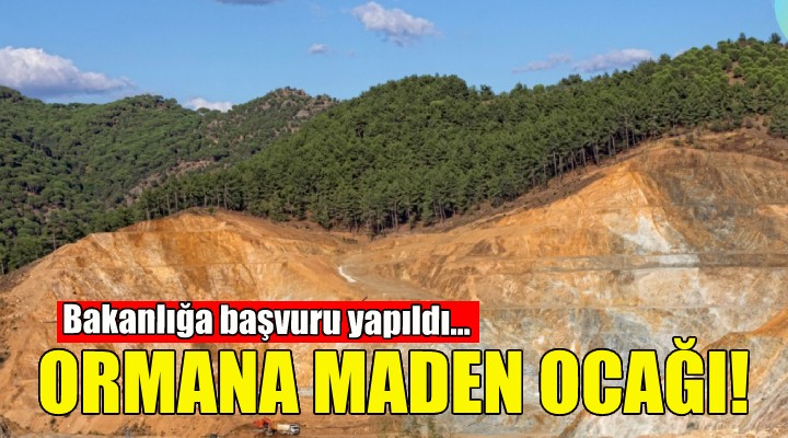 İzmir'de ormanlık araziye maden ocağı girişimi!