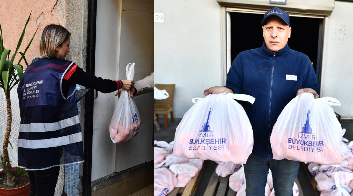 İzmir'de örnek işbirliği... 5 ton mandalina dağıtılıyor