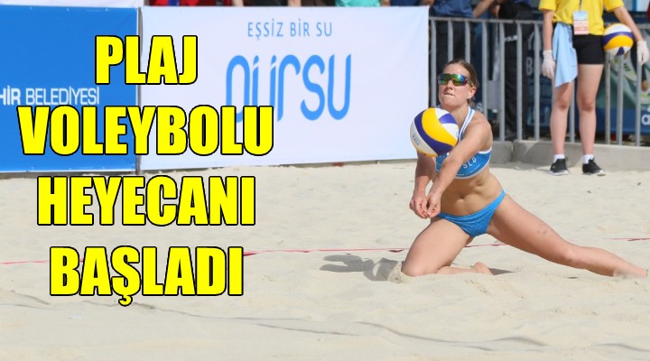 İzmir'de plaj voleybolu heyecanı başladı!