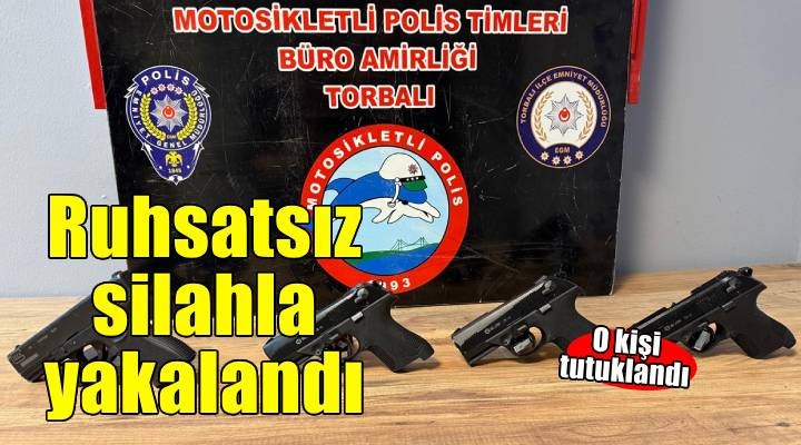 İzmir'de ruhsatsız silahlarla yakalanan şüpheli tutuklandı