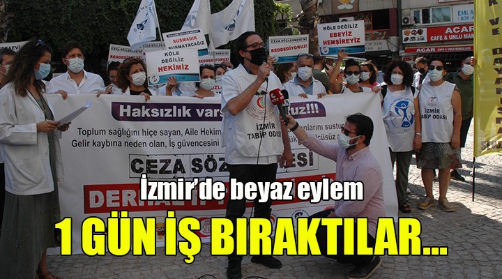 İzmir'de sağlıkçılardan iş bırakma eylemi!