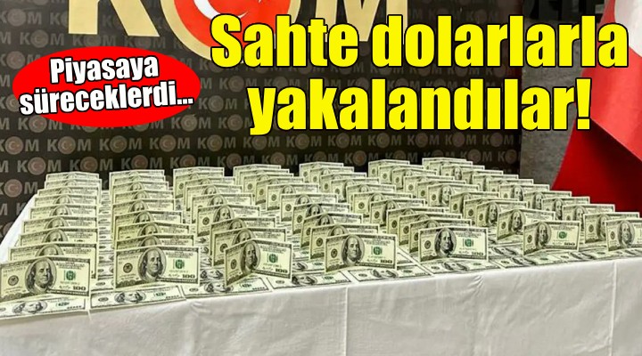 İzmir'de sahte dolar operasyonu!