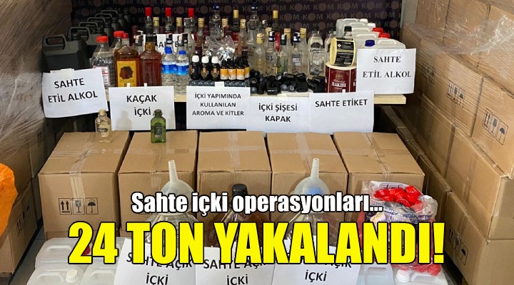 İzmir'de sahte içki operasyonları!