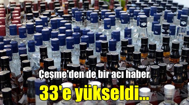 İzmir'de sahte içkiden ölenlerin sayısı 33'ye yükseldi