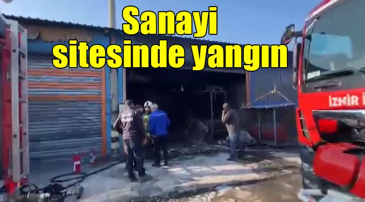 İzmir'de sanayi sitesinde yangın...