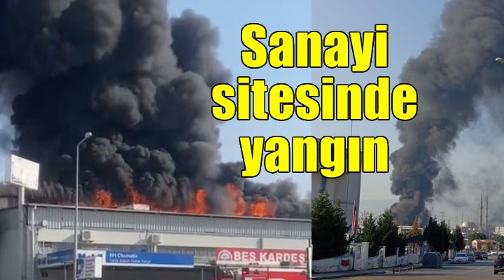 İzmir'de sanayi sitesinde yangın...