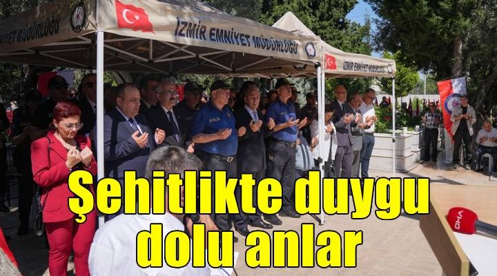 İzmir'de şehit aileleri arife günü yakınlarının mezarını ziyaret etti