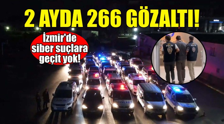 İzmir'de siber suçlara geçit yok... 2 ayda 266 gözaltı!