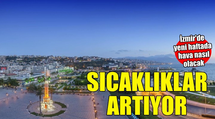 İzmir'de sıcaklıklar artıyor!