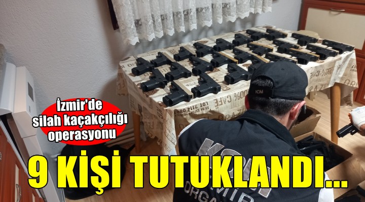 İzmir'de silah kaçakçılığı operasyonu..