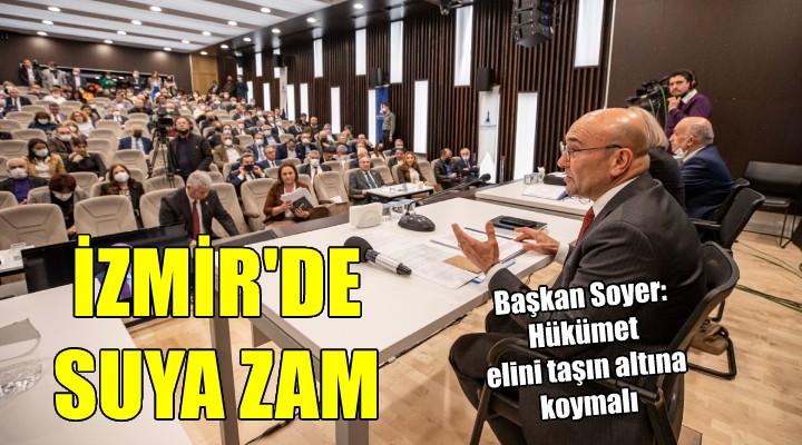 İzmir'de suya zam geldi