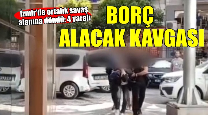 İzmir'de tabancalı, bıçaklı kavga... 4 kişi yaralandı!