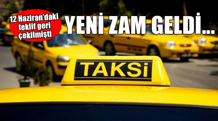 İzmir'de taksi ücretlerine yeni zam!