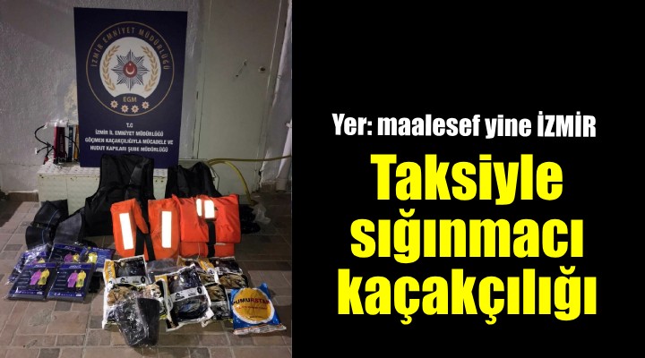 İzmir'de taksiyle sığınmacı kaçakçılığına 1 tutuklama