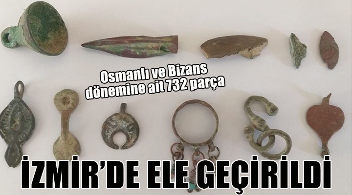 İzmir'de 732 parça tarihi eser ele geçirildi