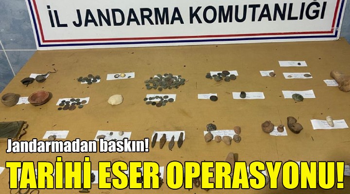 İzmir'de tarihi eser operasyonu!