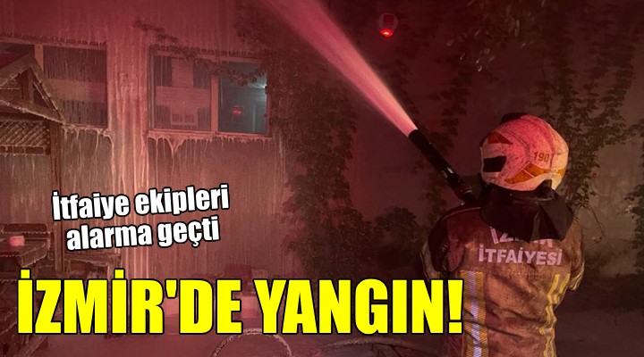 İzmir'de tekstil deposunda yangın!