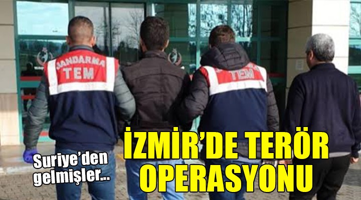 İzmir'de terör operasyonu: 5 gözaltı!