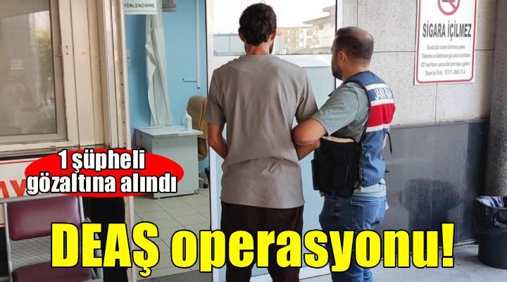 İzmir'de terör örgütü DEAŞ operasyonunda 1 şüpheli yakalandı