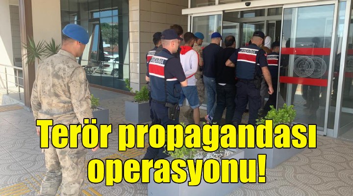 İzmir'de terör propagandası operasyonu!