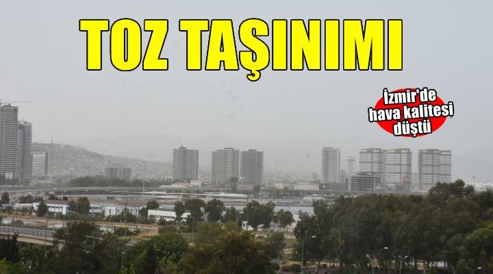 İzmir'de toz taşınımı
