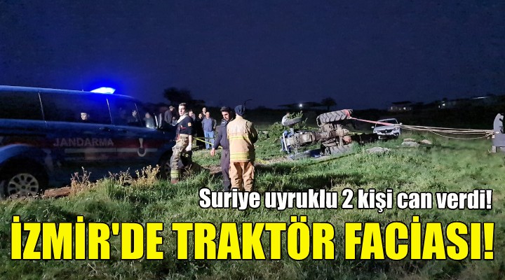 İzmir'de traktör faciası: 2 ölü!