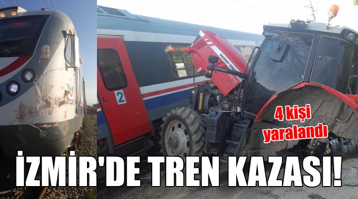 İzmir'de tren kazası: 4 yaralı