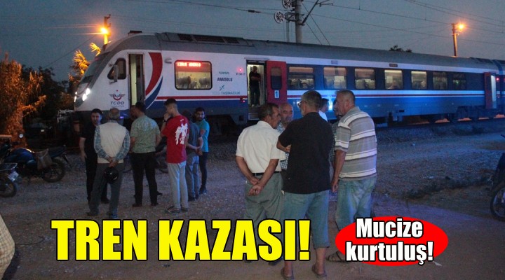 İzmir'de tren kazası... Mucize kurtuluş!