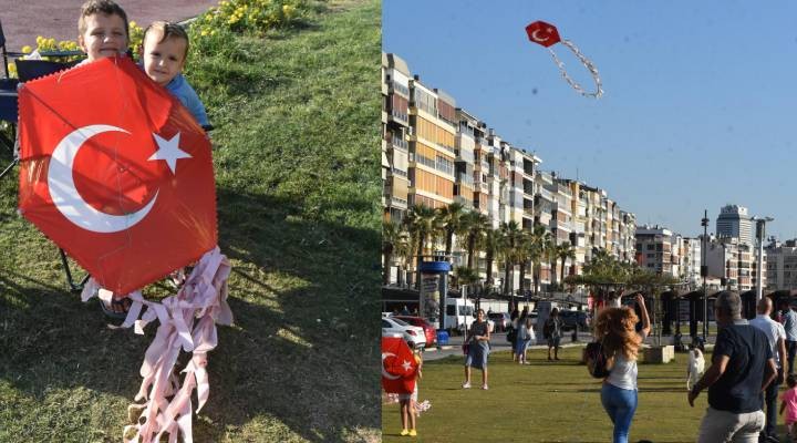 İzmir'de uçurtmalarla 'barış' çağrısı