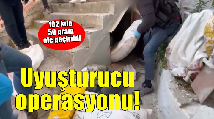 İzmir'de uyuşturucu operasyonu...